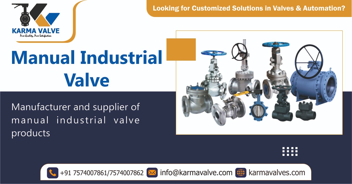 Manual Industrial Valve Manufacturer in India