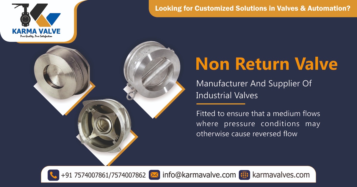 Non-Return Valve Manufacturer in Ahmedabad