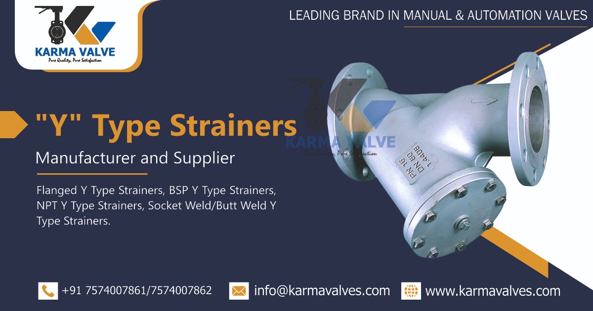 "Y" Type Strainers Manufacturer in Ahmedabad, Gujarat, India