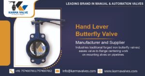 Hand Lever Butterfly Valve Manufacturer in Ahmedabad, Gujarat, India