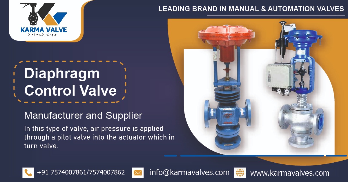 Diaphragm Control Valves Manufacturers In Ahmedabad, Gujarat, India