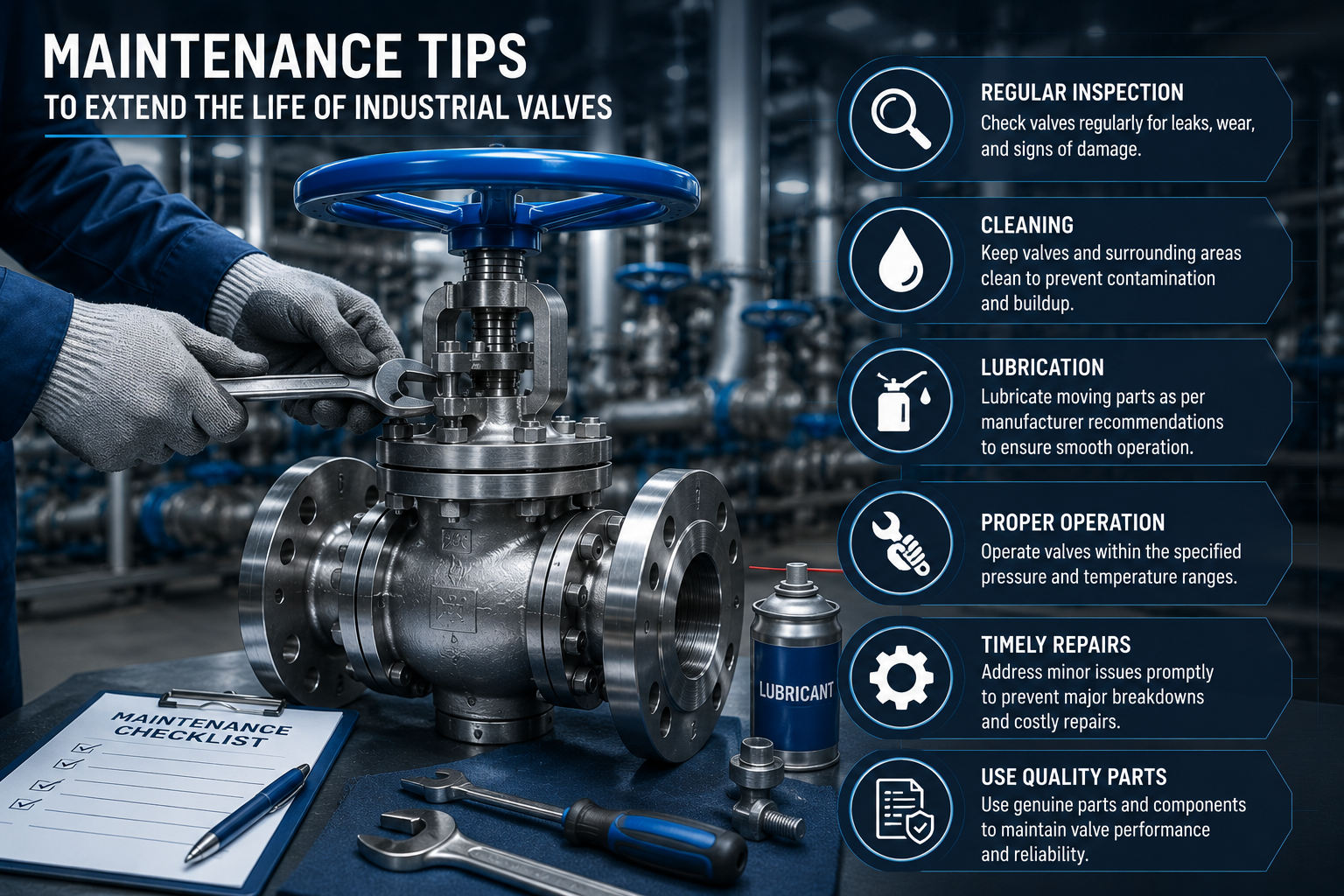 Maintenance Tips to Extend the Life of Industrial Valves