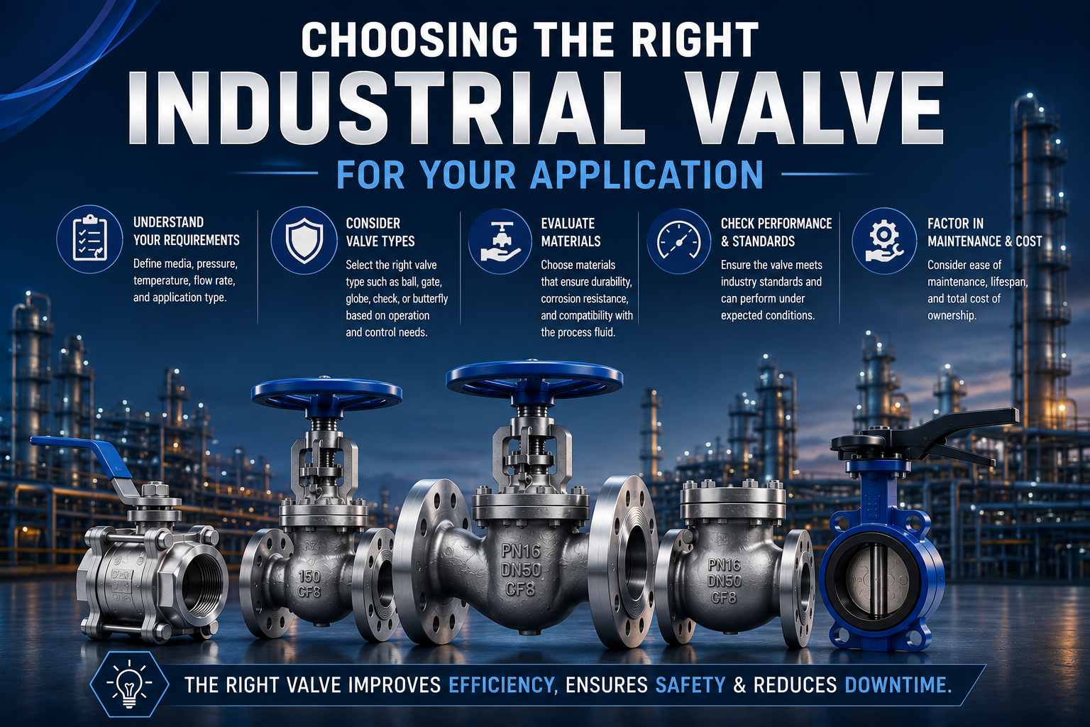Choosing the Right Industrial Valve for Your Application